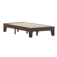thumbnail image 2 of Taylor & Logan Wood Platform Bed with 14 Wooden Support Slats Walnut - Twin, 2 of 5