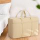 thumbnail image 4 of Bolsa organizadora para almacenamiento de edredones | Bolsa de equipaje de tela no tejida de gran capacidad | 22.83x15.75x9.84 pulgadas | Beige | Organizador para ropa, mantas, prendas de temporada, 4 of 8