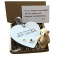 thumbnail image 6 of YOHAVEN Teddy Bear in Wooden Heart Pocket Gift Set, Mini Plush with Engraved Keepsake, Valentine’s Day Birthday Anniversary Christmas Gift for Her, 6 of 6