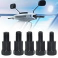 thumbnail image 2 of WENXUAN Black Motorcycle Mirror Adapters M10 10MM M8 8MM Rearview Mirrors S4V7 (Black), 2 of 6