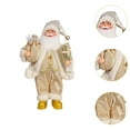 thumbnail image 6 of shamjina Christmas Doll Christmas Decor Santa Claus Figurine for Holiday Desktop Home gold, 6 of 8