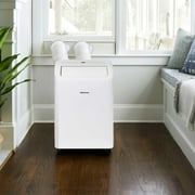 Hisense 8,000 BTU Portable Air Conditioner with Dual Hose and Inverter, White