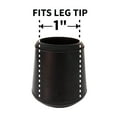 thumbnail image 5 of Super Sliders Non-Slip Rubber Furniture Leg Tips 1 inch 4 Pack Black, 5 of 7