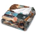 thumbnail image 6 of JJ Star Maybank Blanket Air Conditioning Blanket Super Soft Travel Outdoor Flannel Blanket Fashion Personalized Gift Office Sofa Blanket Merch.30 x40, Style, 6 of 6