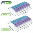 thumbnail image 4 of Ezy Dose Weekly AM/PM Pop-Out Pill Planner (Large), 4 of 8