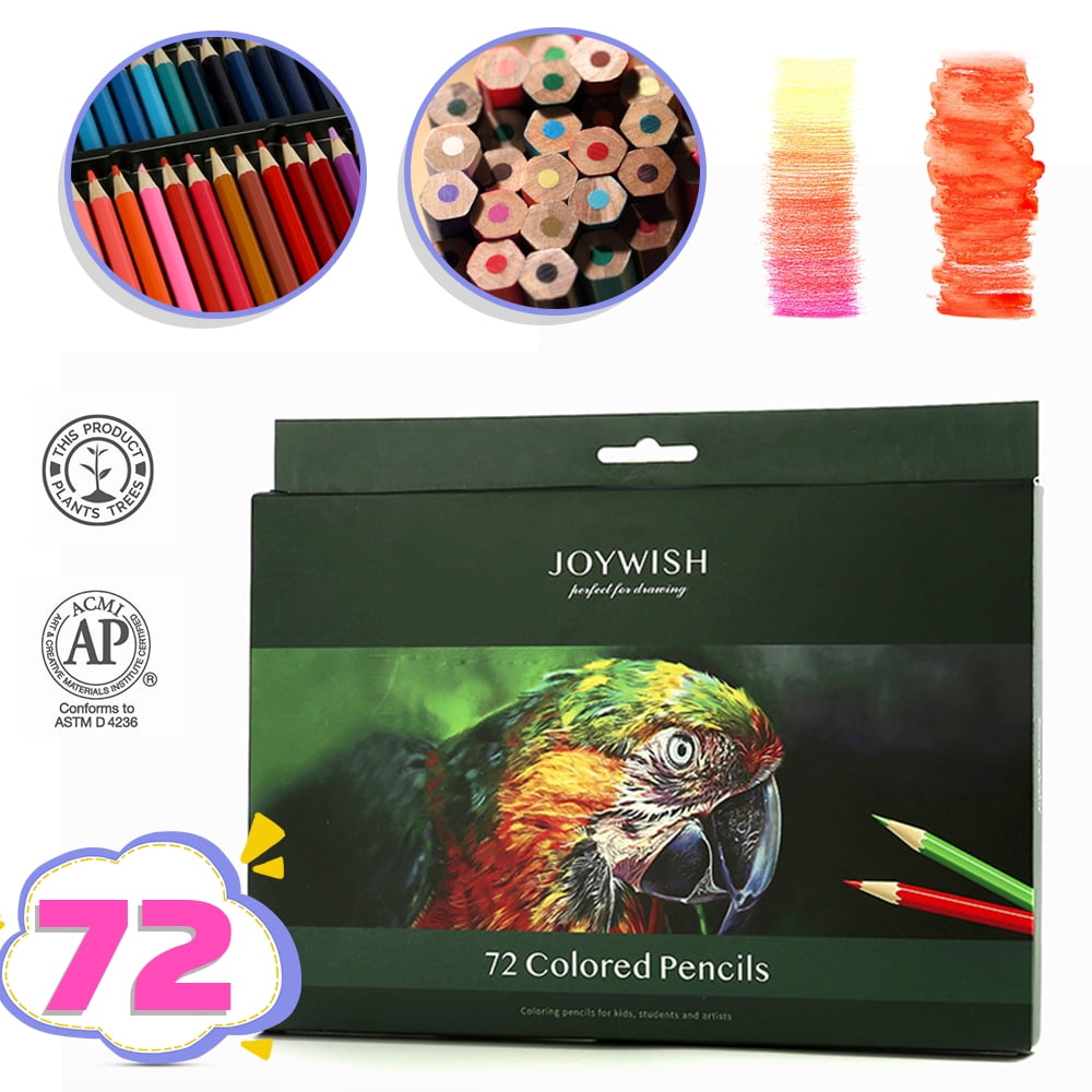 PENGXIANG 72 Colored Pencils Set,Quality Soft Core Colored Leads