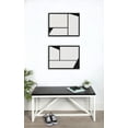 thumbnail image 7 of Kate and Laurel Sylvie Sleek Luxe Minimalist Black and White Abstract Framed Canvas Wall Art Set by The Creative Bunch Studio, 2 piece 18x24 Black, Simple Minimal Art Set for Wall, 7 of 7