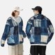 thumbnail image 4 of Fotbe Indigo Patchwork Quilt Chaqueta con Protección Solar UPF 50+ para Hombre y Mujer, Camisa con Capucha y Bolsillos-Large, 4 of 7