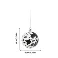 thumbnail image 3 of Cowhide Print Christmas Ornaments Set, 12 Pcs 2.36" Western Cow Print Hanging Balls for Xmas Tree, Rustic Country Holiday Decorations, Shatterproof DIY Craft Supplies for Home Party Displays, 3 of 8