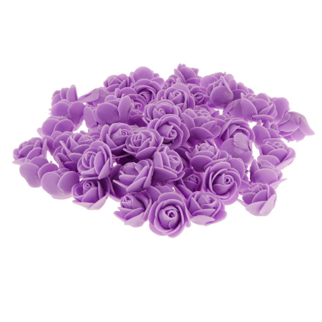 100x Artificial Silk Peony Flowers Heads Buds Petals Bouquets Craft Home Decor 