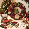 thumbnail image 6 of Clearance! 3D Fabric Poke Wreath DIY Kit, 14" Christmas Wreath DIY Kit for Adults, Beginner-Friendly Holiday Wreath Making Kit & Door Decor (Tree), 6 of 6