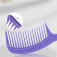 thumbnail image 2 of 4 unids/set peine de dientes anchos peines para desenredar peine de ducha con cepillo de gancho para mujeres, 2 of 4