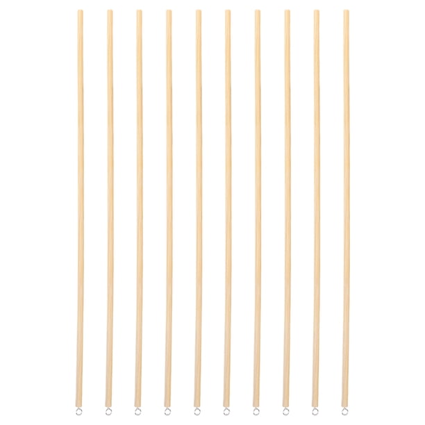 10 varillas de madera para títeres de sombra, de madera maciza, para manualidades y presentaciones.