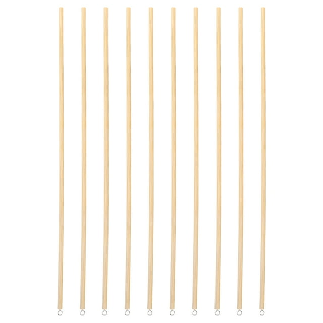 10 varillas de madera para títeres de sombra, de madera maciza, para manualidades y presentaciones.