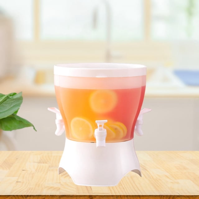 Calcera fría con jarra de grifo Jarra dividida recipiente de bebidas giratorias para fiesta al aire libre uso diario de uso doméstico nevera boda boda