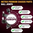 thumbnail image 5 of Metrix Premium Chassis Parts - Front Left & Right Lower Ball Joint Kit Fits 2016-2018 Ford Focus AWD, 2013-2019 Ford Escape, Replacement K500346, K500347, Made in Europe, 5 of 6