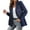 Navy, variant on Baberdicy Women's Blazer Style Jacket, Solid Color Casual Open Front Knit Cardigan , Solid Blazer Cardigan, Open-Front Suit Jacket, Minimalist Work Topper Beige L