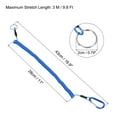 thumbnail image 2 of Uxcell 9.8ft Fishing Lanyard Coiled Ropes Retractable with Metal Clip Keychain Blue 2 Pack, 2 of 6