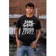 thumbnail image 4 of Same Game Higher Level Plus Size Crewneck Graphic Tee Shirt Brisco Brands 5X, 4 of 5