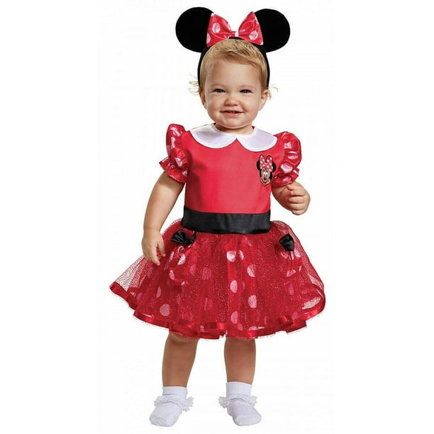 Cyberteez Minnie Mouse Costume Red Dress Infant Toddler