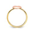 thumbnail image 5 of 14K Rose Pink and Yellow Gold Polished Heart Ring, 5 of 5