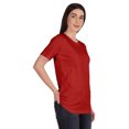 thumbnail image 2 of Inkmeso Womens Basic Crewneck Tshirt Short Sleeve Regular Fit Long Tee Workout Top, 2 of 8