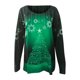 thumbnail image 4 of Camisas Navideñas Para Mujer, Camisas Informales Florales de Manga Larga, Jersey de Cuello Redondo Liso, Túnica Holgada, Tops, Blusa de Manga Larga Con Estampado de Árbol de Navidad Odeerbi  ODB121214, 4 of 5