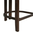 thumbnail image 6 of Corlas 26" Seat Height Medieval Modern Fabric Upholstered Counter Stools with Footrest, Rubber Wood Frame, Espresso+Taupe, Set of 2, 6 of 9