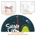 thumbnail image 6 of Kll 48" Christmas Tree Skirt Avocado In Space1 Xmas Tree Skirts Mat For New Year Xmas Holiday Party Indoor Outdoor Home Decoration, 6 of 9