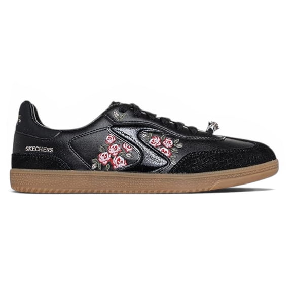 Skechers Women's Hotshot - Fiercely Floral Black Sneakers 185357.BKMT - 8.5
