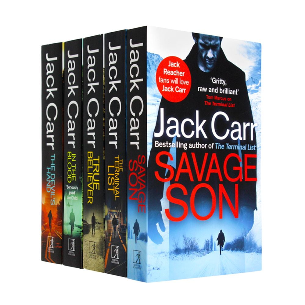 Jack Carr James Reece Series 5 Book Set Collection (In the Blood, The ...