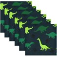 thumbnail image 6 of GZHJMY Dinosaur Cloth Napkins Set of 1, Reusable Washable Oversized Table Napkins for Family Wedding Dinner Party Home Decor, 20 Inch Decorative Washcloths, 6 of 7