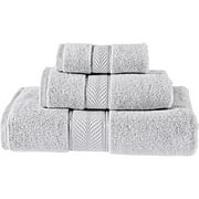 Better Homes and Gardens Egyptian Cotton 3 Piece Towel Set, Platinum Silver