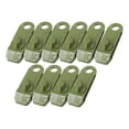 thumbnail image 1 of 10x Camping Tent Clamps Holder Tarp Clips Heavy Duty Lock Grip Rope Green, 1 of 10