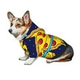 thumbnail image 7 of Fotbe PLANETA EN FORMA DE PIZZA Print Small Dog Sweater Hoodies Pet Grey Hooded Soft Fleece Sweatshirts with Pocket Fall Winter Puppy Cat Sweaters Warm Clothes-Medium, 7 of 7