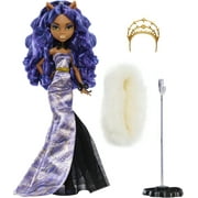 Monster High Clawdeen Wolf Fashion Doll Howliday Edition in Purple Hair, Boa & Gown, Collectible Toy