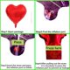 thumbnail image 4 of Globos mini de foil en forma de corazón rojo SLGZXXY, 80 piezas, 5", 4 of 4