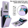 thumbnail image 4 of Crossbody Wallet Case for Samsung Galaxy S22 Plus, RFID Blocking Protective Purse Case Cover with Card Holder Kickstand Shoulder Strap Lanyard Magnetic Closure for Samsung Galaxy S22 Plus, Purple, 4 of 8