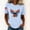Light Blue, variant on Womens 250 Anniversary USA Shirt Short Sleeve Patriotic Eagled-250 Graphic Summer Tops 4Th of July Crewneck Holiday Festival Tees Casual Tshirts Black XL