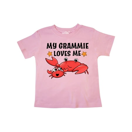 

Inktastic My Grammie Loves Me- cute crab family Gift Toddler Boy or Toddler Girl T-Shirt