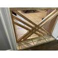 thumbnail image 2 of Stumps Custom Wood Stylish Geometric Design Baby/Pet Gate - Safe and Secure Home Protection 47-49 Inches Height x 44-46 Inches Width, 2 of 4