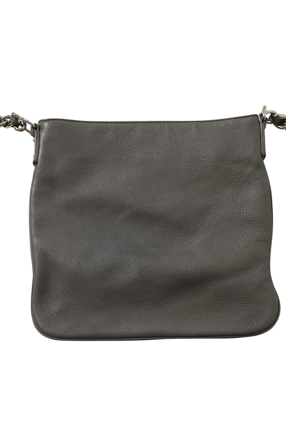 Pre-Owned Kate Spade Jackson Zip Crossbody Bag in Grey Leather