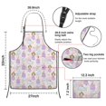 thumbnail image 3 of Princess Rainbow Castle Pattern Apron-Garden Aprons for Women with Pockets-Cotton Linen Waterproof Kitchen Cooking Gardening Aprons Adjustable for Kitchen,Cooking,BBQ and Salon 33x27 Inch, 3 of 7
