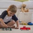 thumbnail image 5 of Beaupretty Red Small Truck Vehicle Model for Display and Themed Party Decorations, 5 of 6
