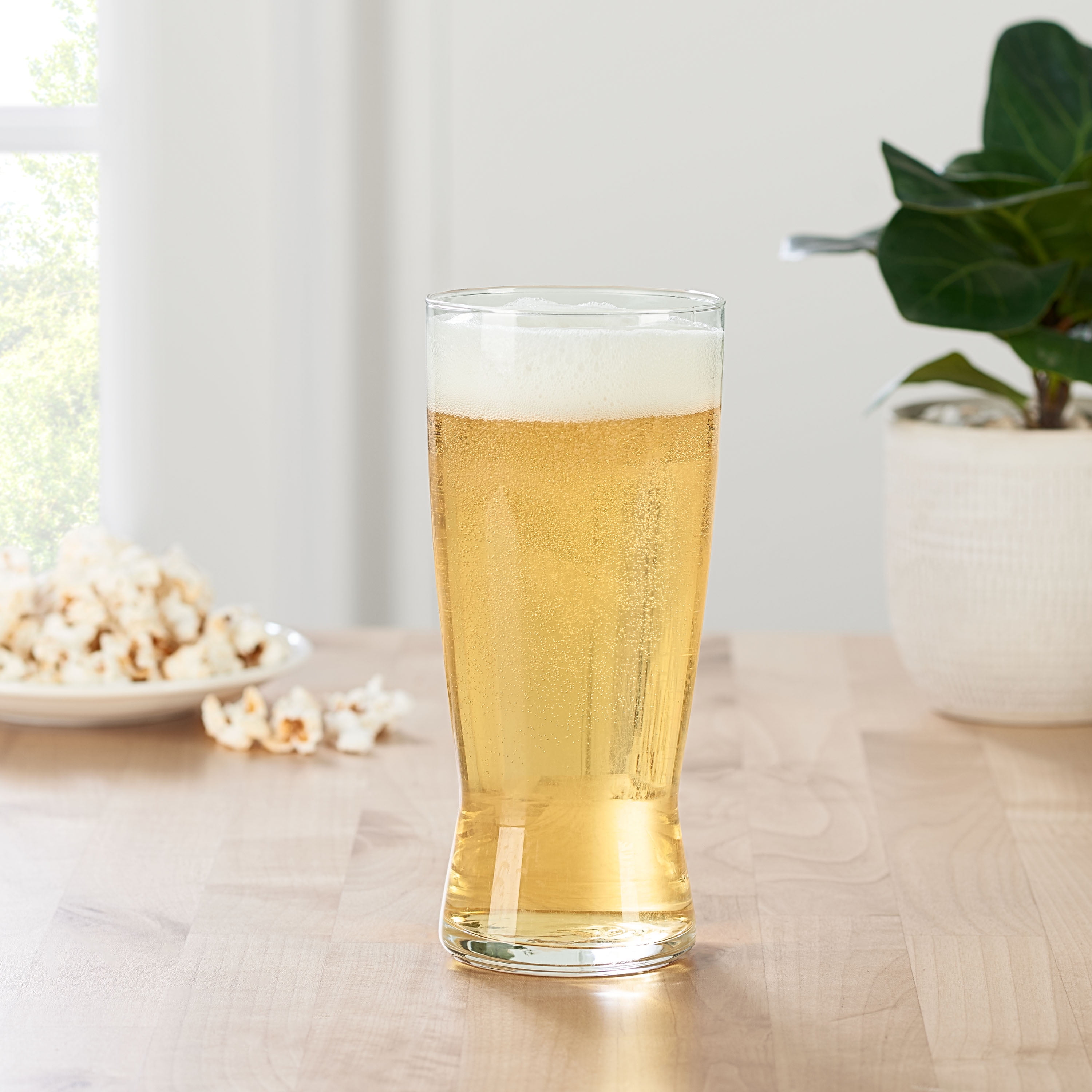 Better Homes & Gardens Glass 20-Ounce Pilsner Glass, Clear