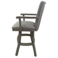 thumbnail image 3 of Tobias Designs 34" Swivel Solid Wood Extra Tall Bar Stool in Natural Fun, 3 of 3
