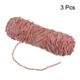 thumbnail image 3 of Unique Bargains Chenille Polyester Velvet Coral Yarn, 3 Skeins, 3 of 7