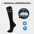 thumbnail image 4 of Fgnfyis Compression Socks 7 Pairs for Women Men Circulation Knee High Stockings Support for Athletic Running Cycling Black, 4 of 5
