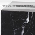 thumbnail image 3 of Natural Black Marble Tissue Box 5.6 Inch W × 5.6 Inch D × 6.2 Inch H, Sturdy Marle Tissue Holder, Organic Marble Tissue Box Holder, Tissue Box Cover for Bathroom, Home Office, 3 of 9