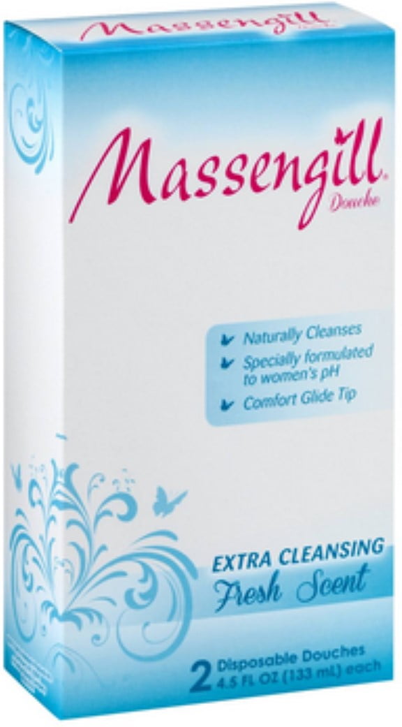 Massengill Extra Cleansing Disposable Douches Fresh Scent 2 PK, 4.5 FL OZ